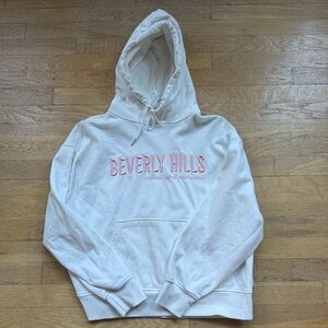 Garage Beverly Hills White Hoodie Size S